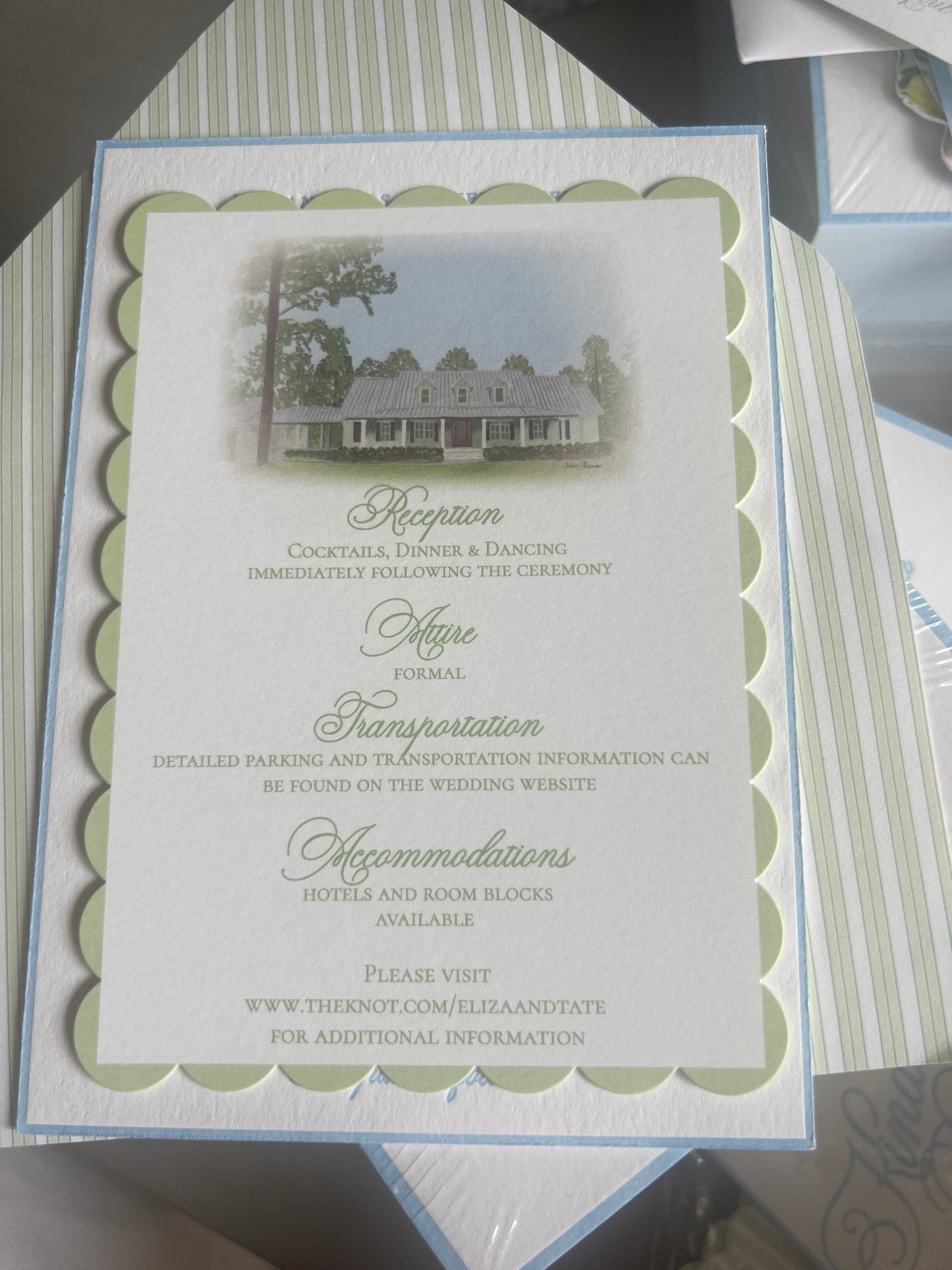 Wedding invitation  Details Card